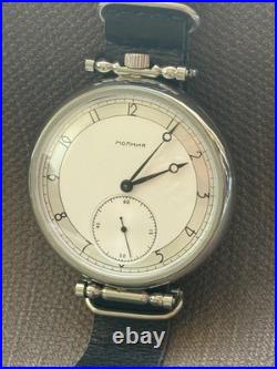 Watch Mechanical Wrist Molniya Mens USSR Molnja Soviet 3602 Russian Vintage Rare