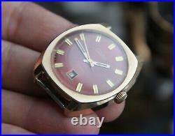 Watch mechanical 2427 SU SLAVA 27 jewels Gold Plated AU10- MADE in USSR Vintage