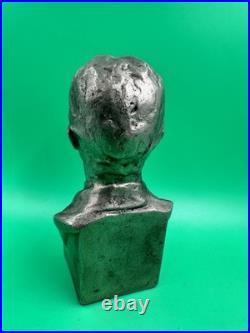 Writer Anton Chekhov USSR Soviet Union bust figurine Russia metal ORIGINAL