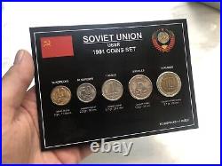 X25 sets of CCCP 1991 SOVIET UNION LAST TYPE COINS UNCIRCULATED KOPECKS RUBLES
