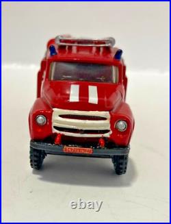 ZIL 4505 fire truck, handmade, manufactured in the Soviet Union, USSR scal 143