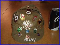 (u. S. S. R.) Soviet Union Russian Hat + #19 Metal Pins (authentic), Metric Size #55