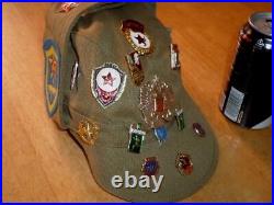 (u. S. S. R.) Soviet Union Russian Hat + #19 Metal Pins (authentic), Metric Size #55